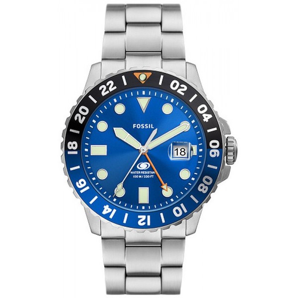 Fossil Blue GMT - Herrenuhr aus Stahl - FS5991 Bild der Fossil Blue GMT - Herrenuhr aus Stahl - FS5991