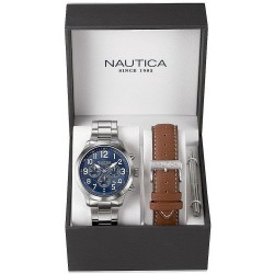 Nautica Men's Watch NCC 01 Box Set NAI18509G Chronograph