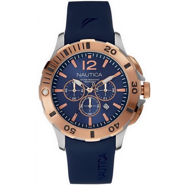 Montre Nautica Homme BFD 101 Dive Style Chronographe NAI19506G Acheter Montre Nautica Homme BFD 101 Dive Style Chronographe NAI19506G