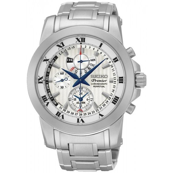 Montre Seiko Homme Premier Chronograph Perpetual Calendar Alarm SPC159P1 Acheter Montre Seiko Homme Premier Chronograph Perpetual Calendar Alarm SPC159P1