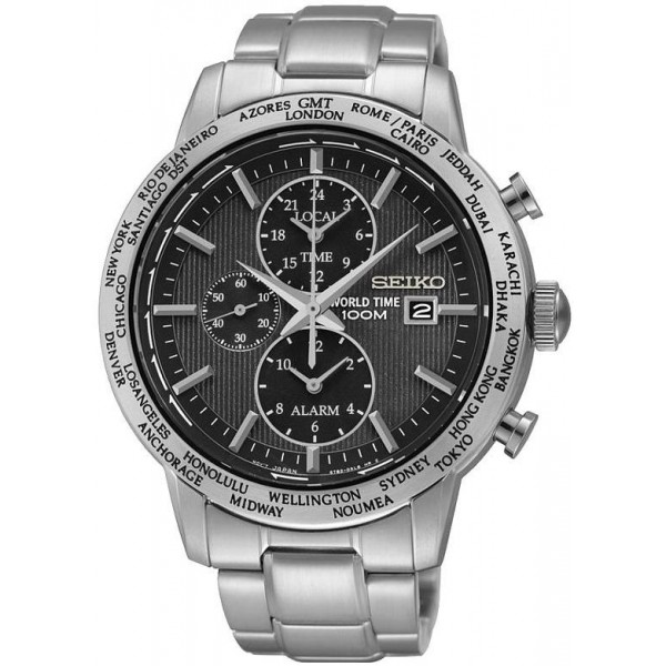 Seiko Men's Watch SPL049P1 World Time Chronograph Alarm Quartz Buy Seiko Men's Watch SPL049P1 World Time Chronograph Alarm Quartz