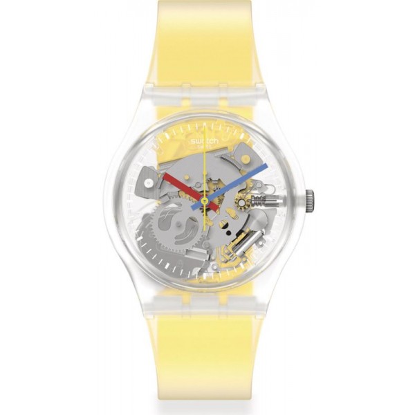 Comprar Reloj Swatch Unisex Gent Clearly Yellow Striped GE291