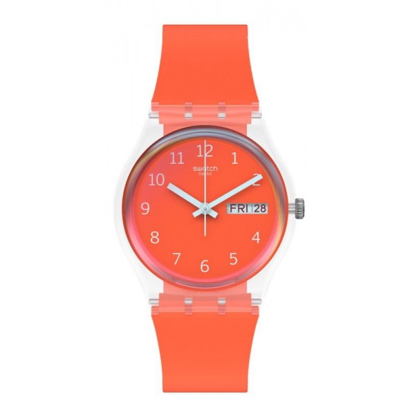 Swatch Unisex Watch Gent Red Away GE722 Buy Swatch Unisex Watch Gent Red Away GE722
