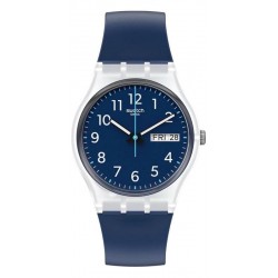 Swatch Unisexuhr Gent Rinse Repeat Navy GE725