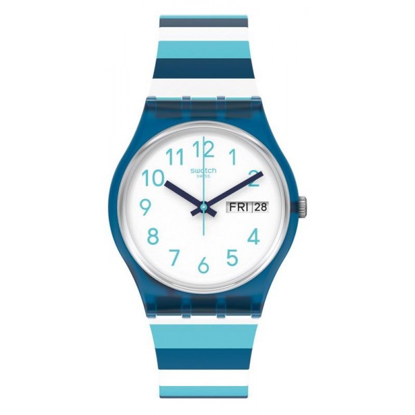 Swatch Unisex Watch Gent Striped Waves GN728 Buy Swatch Unisex Watch Gent Striped Waves GN728