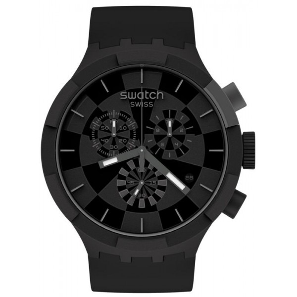 Swatch Watch Big Bold Chrono Checkpoint Black SB02B400 Buy Swatch Watch Big Bold Chrono Checkpoint Black SB02B400