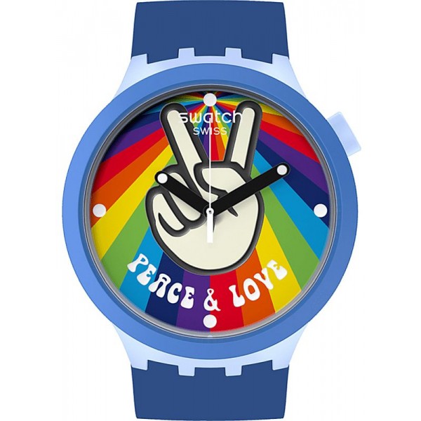 Swatch Watch Big Bold Peace Hand Love SB03N105 Buy Swatch Watch Big Bold Peace Hand Love SB03N105