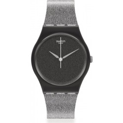 Swatch Damenuhr Gent Magi Blacksparkle SO28B105