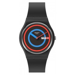 Swatch Unisexuhr Gent Circling Black SO28B706
