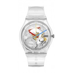 Swatch Unisexuhr Clearly Gent SO28K100
