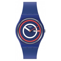 Swatch Unisexuhr Gent Swatch Blue To Basics SO28N703