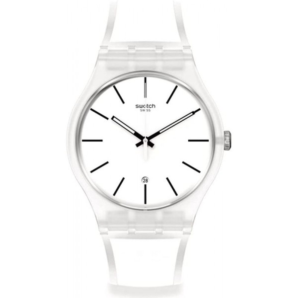 Montre Swatch Unisex New Gent White Trip SO29K401 Acheter Montre Swatch Unisex New Gent White Trip SO29K401