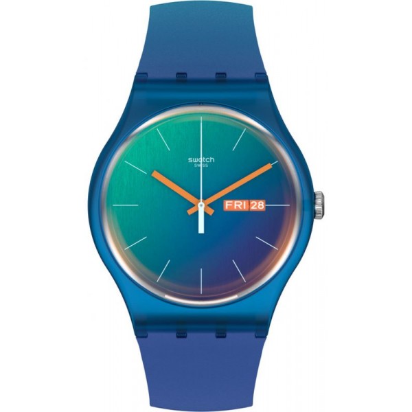 Montre Swatch Unisex New Gent Fade To Teal SO29N708 Acheter Montre Swatch Unisex New Gent Fade To Teal SO29N708