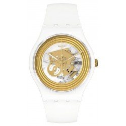 Reloj Swatch Unisex New Gent Golden Rings White SO29W107