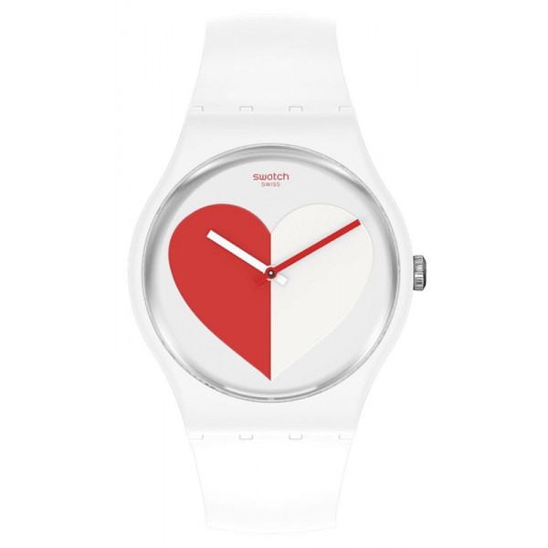 Swatch Damenuhr New Gent Half <3 Red SO29Z113 Swatch Damenuhr New Gent Half <3 Red SO29Z113 kaufen