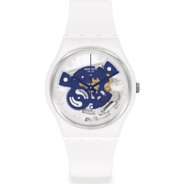 Buy Swatch Unisex Watch Gent Time To Blue Small SO31W103