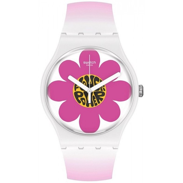 Buy Swatch Womens Watch New Gent Flower Hour SO32M104