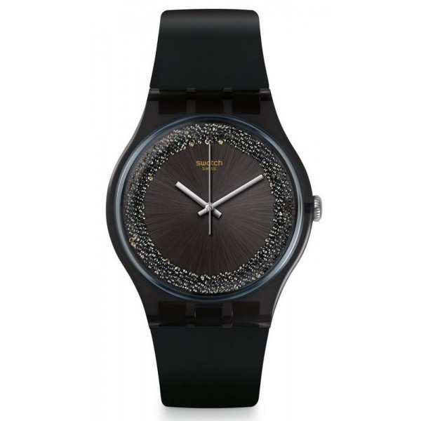 Swatch Ladies Watch New Gent Darksparkles SUOB156 Buy Swatch Ladies Watch New Gent Darksparkles SUOB156
