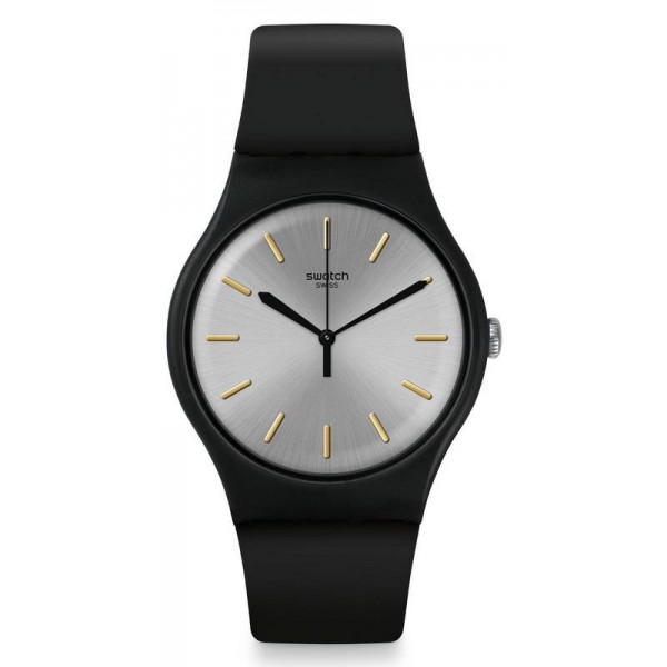 Swatch Unisex Watch New Gent Backtoblack SUOB173 Buy Swatch Unisex Watch New Gent Backtoblack SUOB173