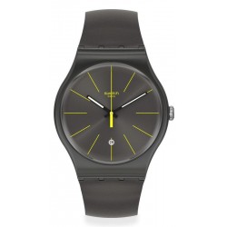 Swatch Herrenuhr New Gent Charcolazing SUOB404