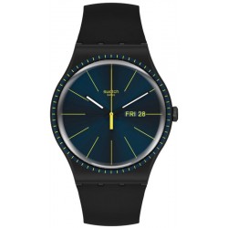 Swatch Herrenuhr New Gent Black Rails SUOB731