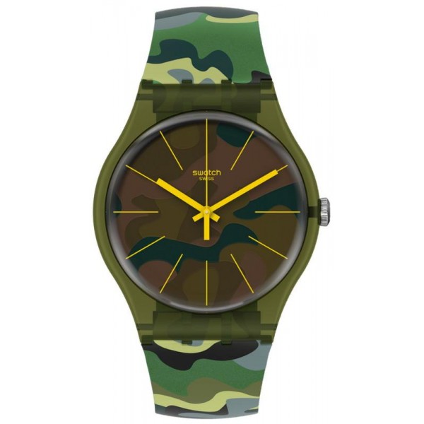 Montre Swatch Unisex New Gent Camouforest SUOG114 Acheter Montre Swatch Unisex New Gent Camouforest SUOG114
