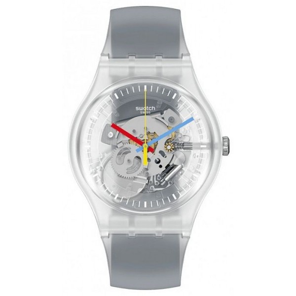 Comprar Reloj Swatch Unisex New Gent Clearly Black Striped SUOK157