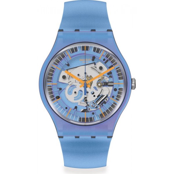 Swatch Unisex Watch New Gent Shimmer Blue SUOM116 Buy Swatch Unisex Watch New Gent Shimmer Blue SUOM116