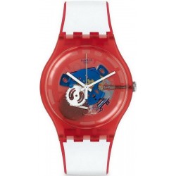 Swatch Unisex Watch New Gent Clownfish Red SUOR102