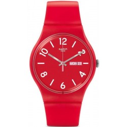 Montre Swatch Unisex New Gent Backup Red SUOR705