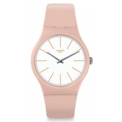 Swatch Women's Watch New Gent Beigesounds SUOT102