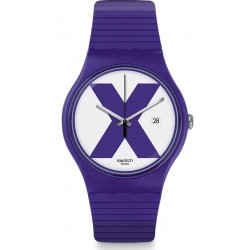 Swatch Unisex Watch New Gent XX-Rated Purple SUOV401