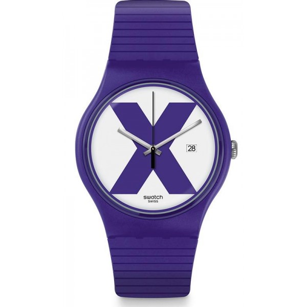Swatch Unisex Watch New Gent XX-Rated Purple SUOV401 Buy Swatch Unisex Watch New Gent XX-Rated Purple SUOV401
