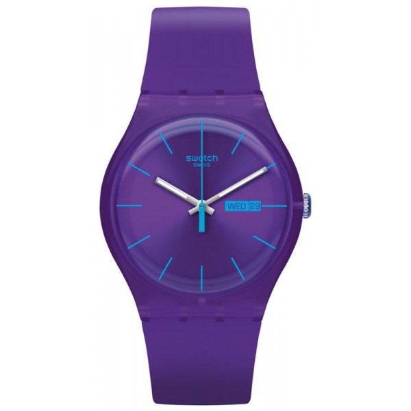 Orologio Swatch Unisex New Gent Purple Rebel SUOV702 Comprare Orologio Swatch Unisex New Gent Purple Rebel SUOV702