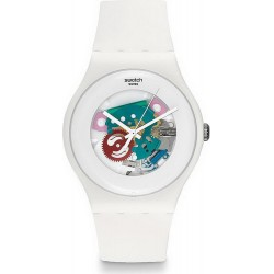 Montre Swatch Unisex New Gent White Lacquered SUOW100
