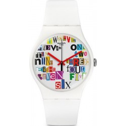Swatch Unisex Watch New Gent Multi Collage SUOW132