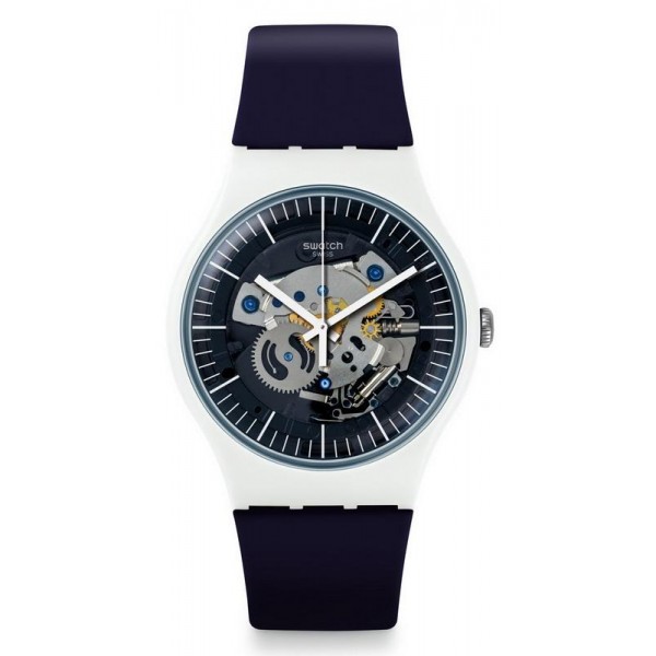 Swatch Mens Watch New Gent Siliblue SUOW156 Buy Swatch Mens Watch New Gent Siliblue SUOW156