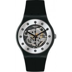 Swatch Unisex Watch New Gent Silver Glam SUOZ147
