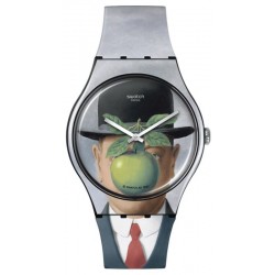 Swatch Uhr Le Fils de l'Homme by Rene Magritte SUOZ350