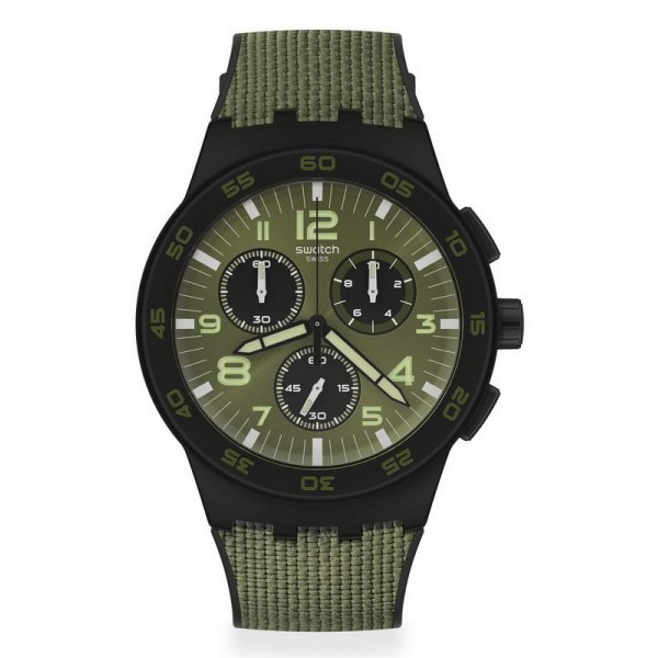 Montre Swatch Homme Chrono Plastic Dark Forest SUSB105 Acheter Montre Swatch Homme Chrono Plastic Dark Forest SUSB105