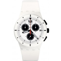 Swatch Unisexuhr Chrono Plastic Why Again SUSW406