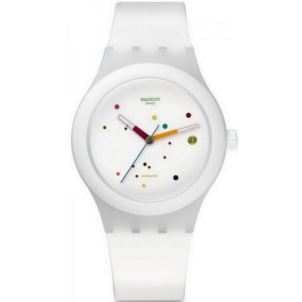 Buy Swatch Unisex Watch Sistem51 Sistem White Automatic SUTW400
