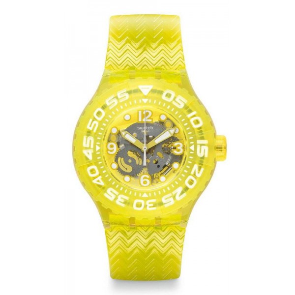 Swatch Unisex Watch Scuba Libre Lemon Profond SUUJ101 Buy Swatch Unisex Watch Scuba Libre Lemon Profond SUUJ101