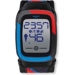 Swatch Herrenuhr Digital Touch Zero One Funkzero SUVB101