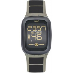 Swatch Herrenuhr Digital Touch Zero One Earthzero SUVT100