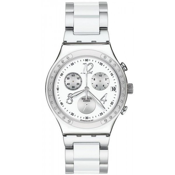 Swatch Unisex Watch Irony Chrono Dreamwhite YCS511GC Buy Swatch Unisex Watch Irony Chrono Dreamwhite YCS511GC