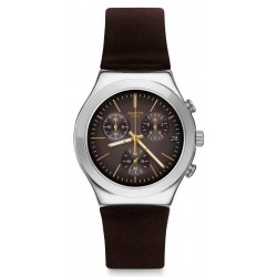 Reloj Swatch Hombre Irony Chrono Brownflect YCS600