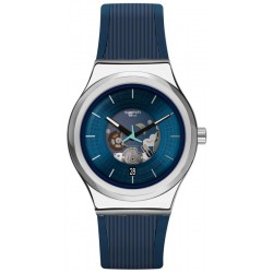 Swatch Unisexuhr Irony Sistem51 Blurang Automatik YIS430