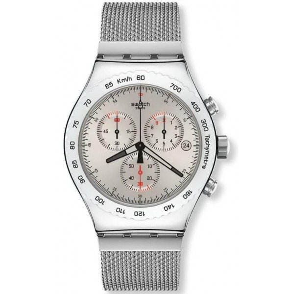 Orologio Swatch Uomo Irony Chrono Silverish YVS405G Comprare Orologio Swatch Uomo Irony Chrono Silverish YVS405G