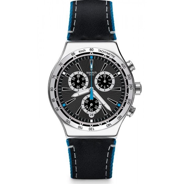 Orologio Swatch Uomo Irony Chrono Blue Details YVS442 Comprare Orologio Swatch Uomo Irony Chrono Blue Details YVS442